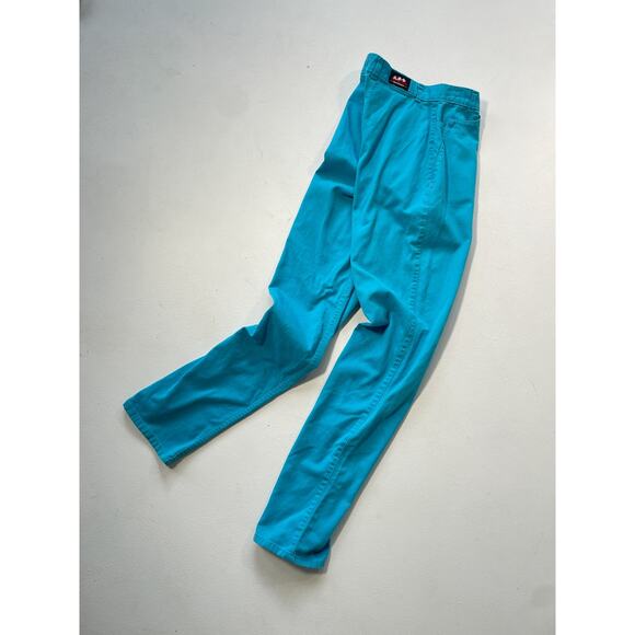 Vtg 80's Rocky Mountain Turquoise Bareback Western Pants Size 29/9 - 26" actual - Picture 6 of 11